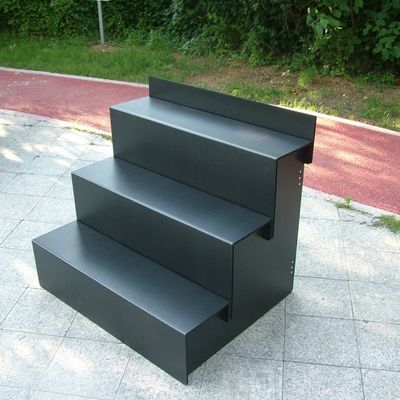 Thiết bị trưng bày hoa Corflute đen PP Thiết bị trưng bày cửa hàng hoa 4 bước
