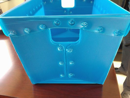 Blue Polypropylene Mail Tote 4mm Tấm nhựa có dây đeo bằng thép
