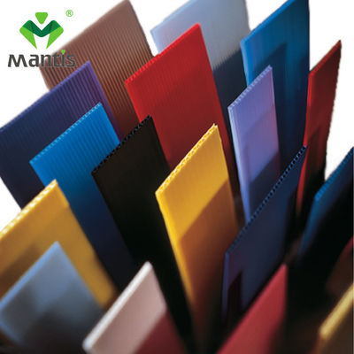 Tấm rỗng PP màu đỏ 1,6mm Corflute Coroplast Fluted Polypropylene Sheet