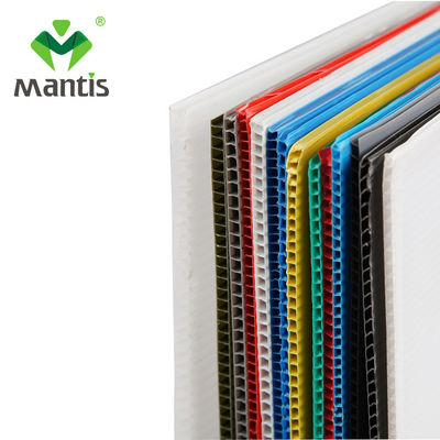 Tấm rỗng PP màu đỏ 1,6mm Corflute Coroplast Fluted Polypropylene Sheet
