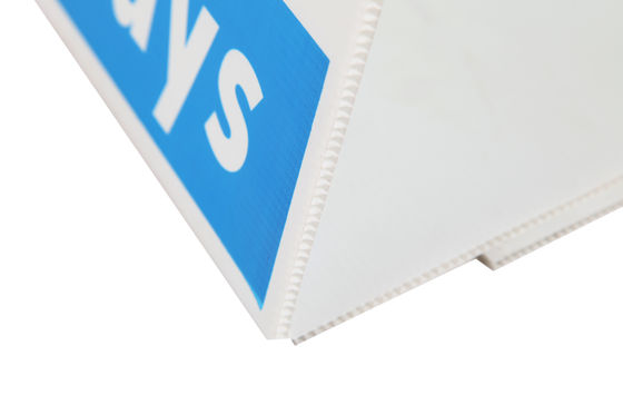 Dấu hiệu phân công sóng nhựa 3mm Eco UV Proof Corflute Triangle Signs