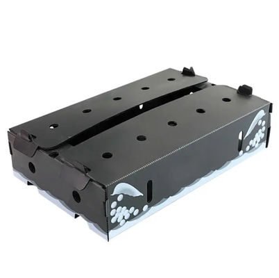 Hộp đựng rau PP Corflute đen cho trái cây và cá