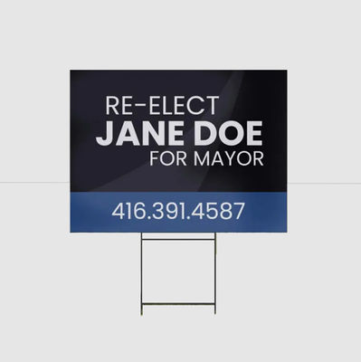 Biển báo sân vườn bằng nhựa PP sóng nhẹ và chống chịu thời tiết